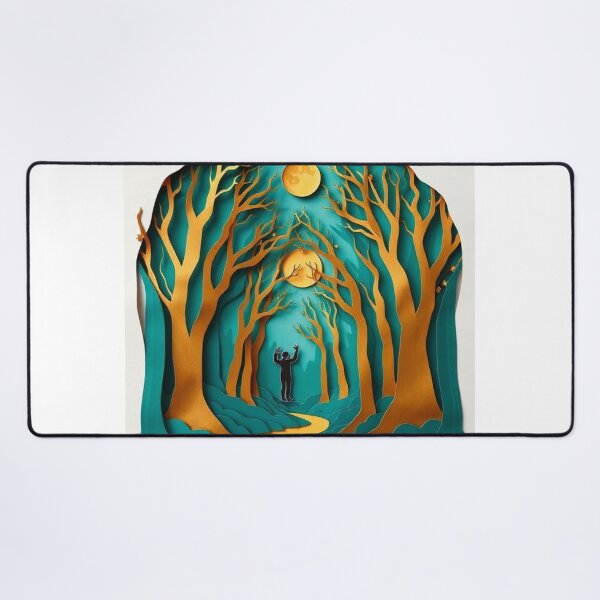 Item preview, Moonlit Forest Paper Cut Art designed and sold by Wonderful Designs.