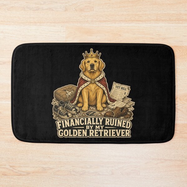Item preview, Financially Ruined By My Golden Retriever Shirt, Funny Dog Owner T-Shirt, Golden Retriever Mom Tee, Dog Lover Gift Shirt, Vintage Funny Pet Graphic designed and sold by TshirtsLabs.