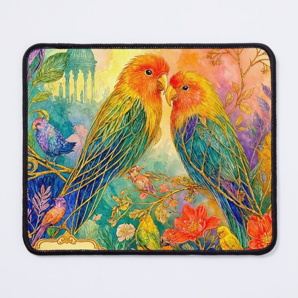 Item preview, Exotic Beautiful Birds - Crystal lovebirds #1 designed and sold by Helios Be. Lavsh.
