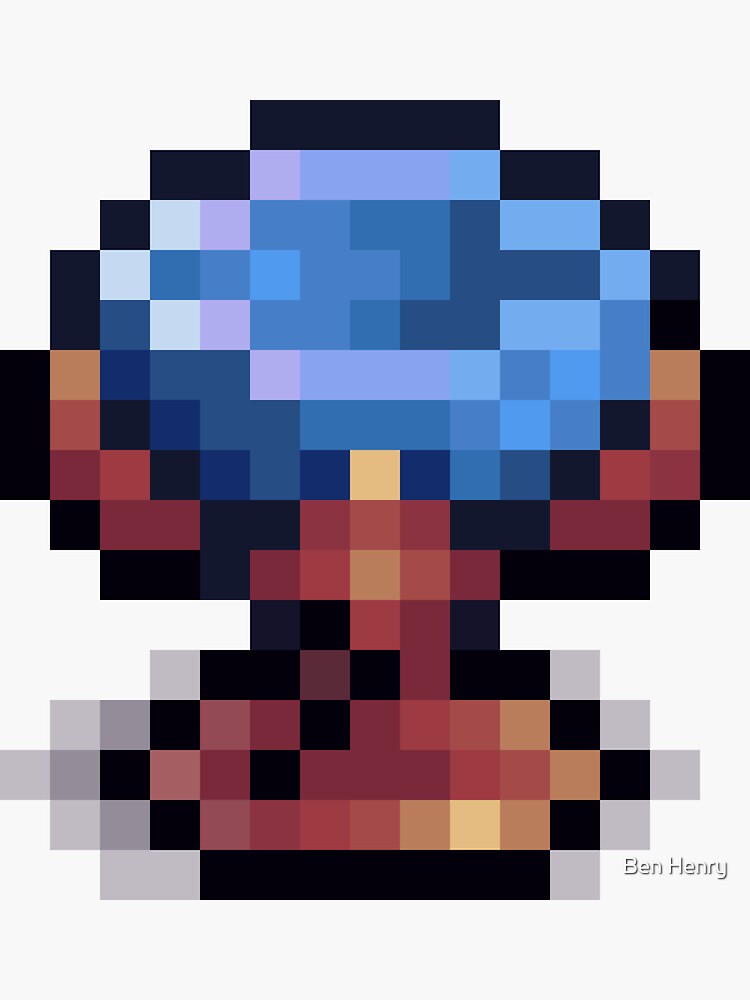 Pixel Goblet H Sticker By Benhenry Redbubble