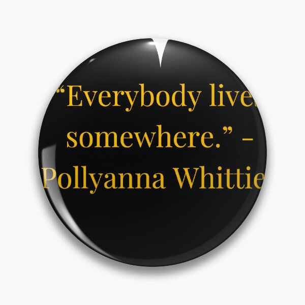Item preview, Pollyanna Whittier Quote – Pollyanna Gold Text Black Heart designed and sold by TheIconSmith.