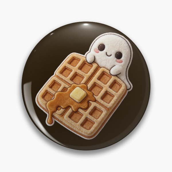Item preview, Spooky Kawaii Waffle - Creepy Cute Ghost Breakfast Patch Look designed and sold by thelexiverse.