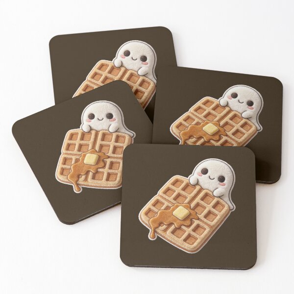 Item preview, Spooky Kawaii Waffle - Creepy Cute Ghost Breakfast Patch Look designed and sold by thelexiverse.