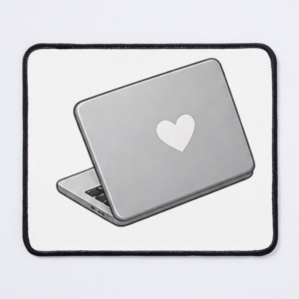 Item preview, Cute Laptop with Heart | Cozy Minimalist Computer Illustration designed and sold by Kiralemon.