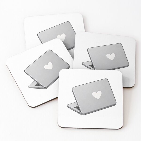 Item preview, Cute Laptop with Heart | Cozy Minimalist Computer Illustration designed and sold by Kiralemon.