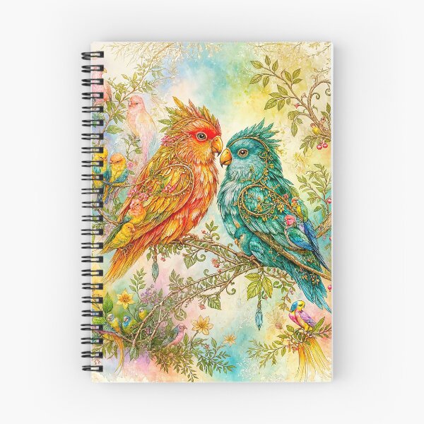 Item preview, Exotic Beautiful Birds - Crystal lovebirds #2 designed and sold by Helios Be. Lavsh.