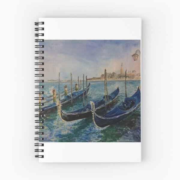 Item preview, Pintura al óleo de góndolas de Venecia, impresionismo. designed and sold by Lina0305.