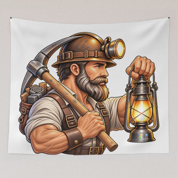 Item preview, Namaloue coal miner designed and sold by cheznamaloue.