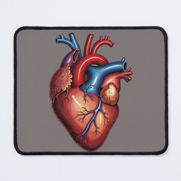 Item preview, Anatomical Heart Illustration – Colorful Human Heart Medical Art designed and sold by Mousy17.