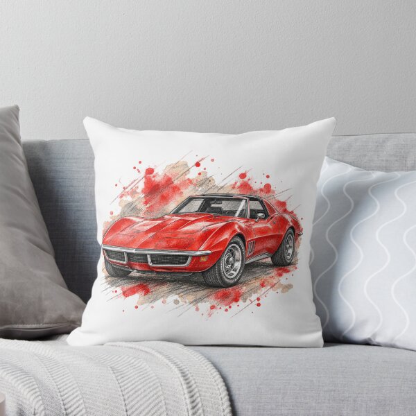 Item preview, Scarlet Road Legend – Pencil and Watercolor Sports Car designed and sold by Russell Thorne.
