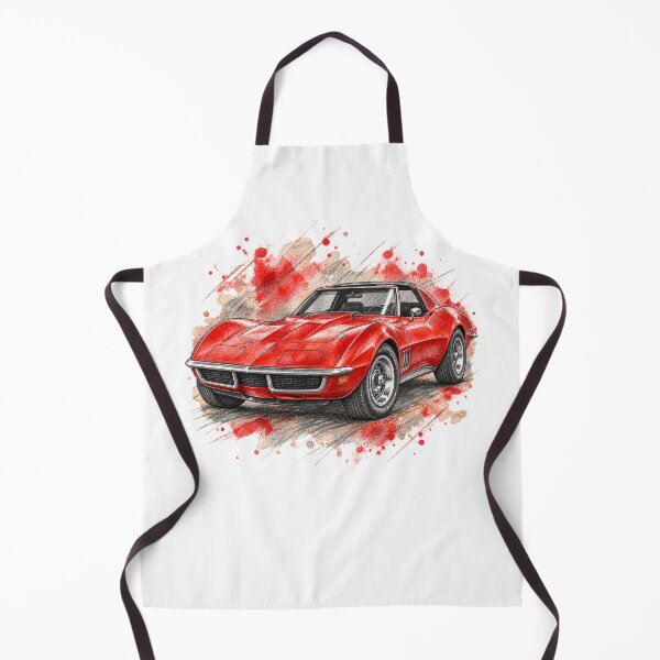 Item preview, Scarlet Road Legend – Pencil and Watercolor Sports Car designed and sold by Russell Thorne.