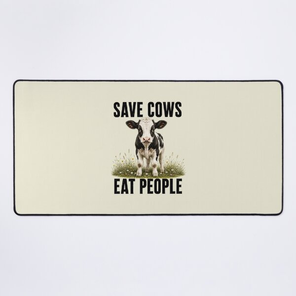 Item preview, Save Cows Eat People Vegan Calf Cow Animal Welfare Animal Rights Veganism Go Vegan designed and sold by Annika Shurafa.