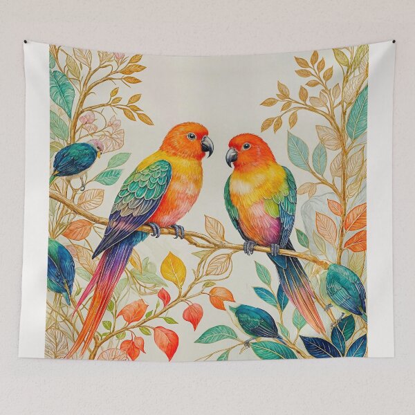 Item preview, Exotic Beautiful Birds - Crystal lovebirds #3 designed and sold by Helios Be. Lavsh.