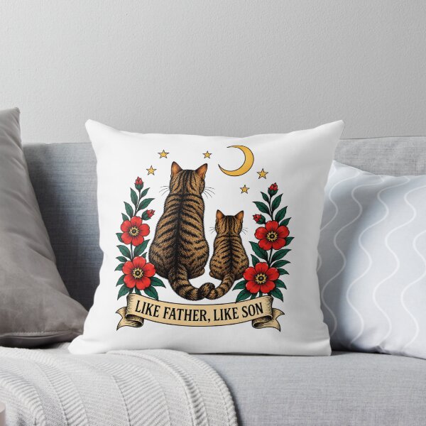 Item preview, Like Father Like Son Cats Art designed and sold by Old's Cool Cat Studio.