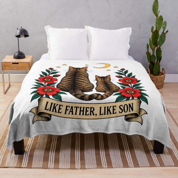 Item preview, Like Father Like Son Cats Art designed and sold by Old's Cool Cat Studio.