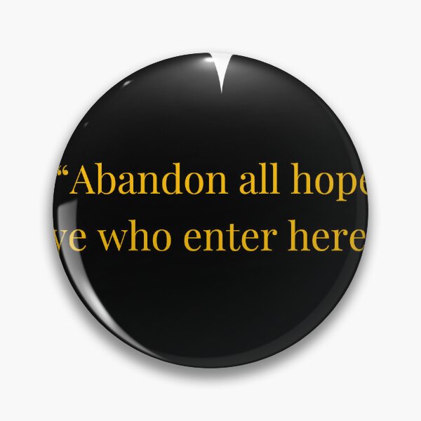Item preview, Dante Inferno Quote – Inferno Gold Text Black Heart designed and sold by TheIconSmith.