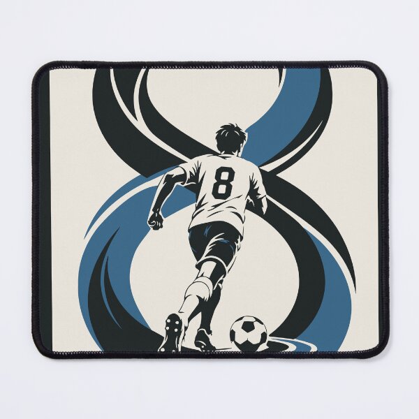Item preview, The Infinite Game Football Art Print, Number 8 Soccer Print, Minimalist Football Art, Soccer Player Decor, Football Lover Gift designed and sold by Studio pod Burom.
