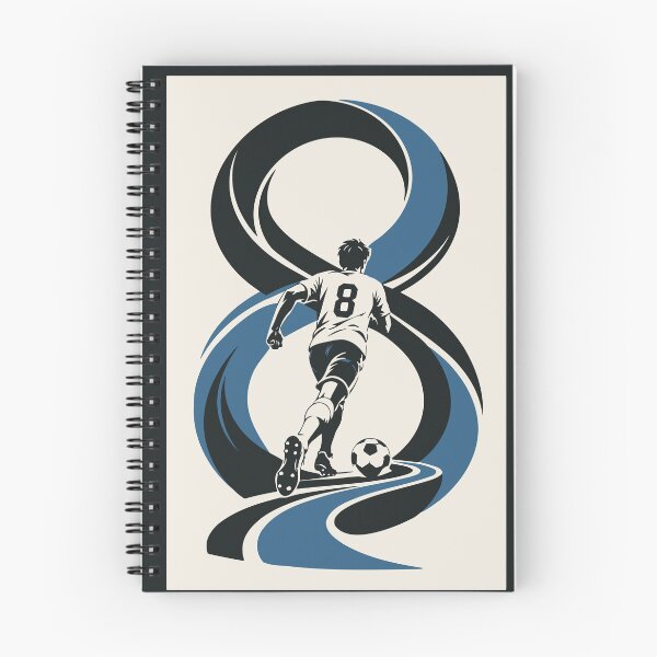 Item preview, The Infinite Game Football Art Print, Number 8 Soccer Print, Minimalist Football Art, Soccer Player Decor, Football Lover Gift designed and sold by Studio pod Burom.