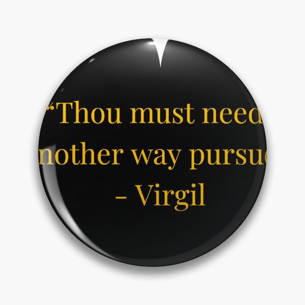 Item preview, Virgil Quote – Inferno Gold Text Black Heart designed and sold by TheIconSmith.