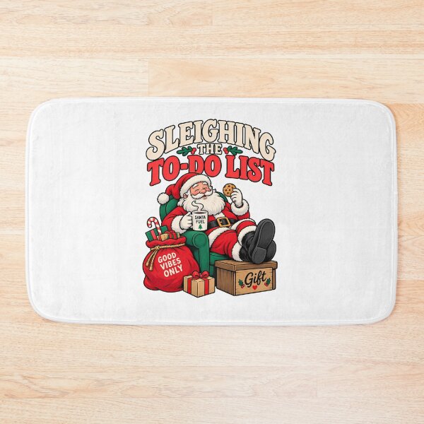 Item preview, Sleighing the To-Do List Funny Santa Christmas Productivity Holiday Design designed and sold by BDLuck2021.
