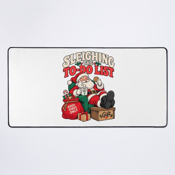 Item preview, Sleighing the To-Do List Funny Santa Christmas Productivity Holiday Design designed and sold by BDLuck2021.