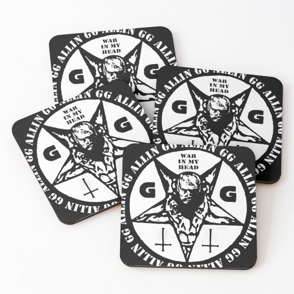 Item preview, Gg Allin War In My Head Satanic Punk Art designed and sold by miwikiw.