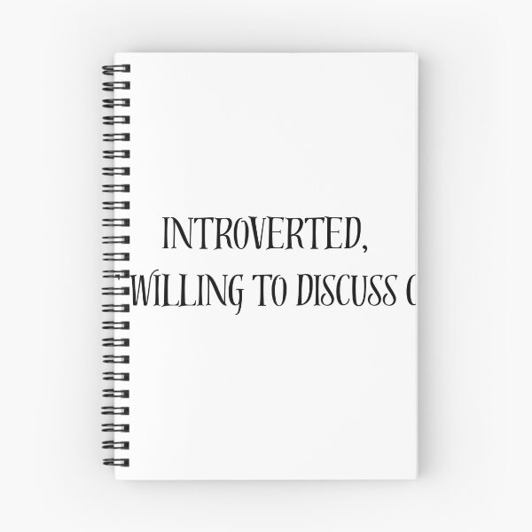 Item preview, introverted, but willing to discuss cats designed and sold by Eshopss.