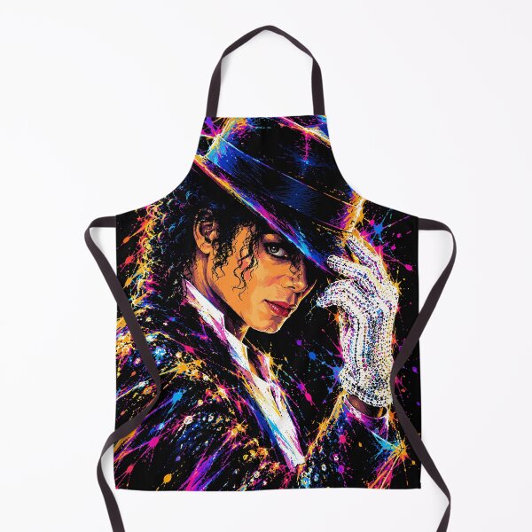 Item preview, Michael Jackson Neon Paint Splatter - Vibrant Pop Music Legend Art Illustration designed and sold by arfindo-indra.