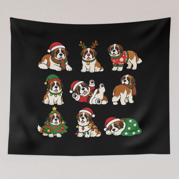 Item preview, Funny Saint Bernard Dog Christmas Holiday Xmas Mom Dad designed and sold by rafaeltto.