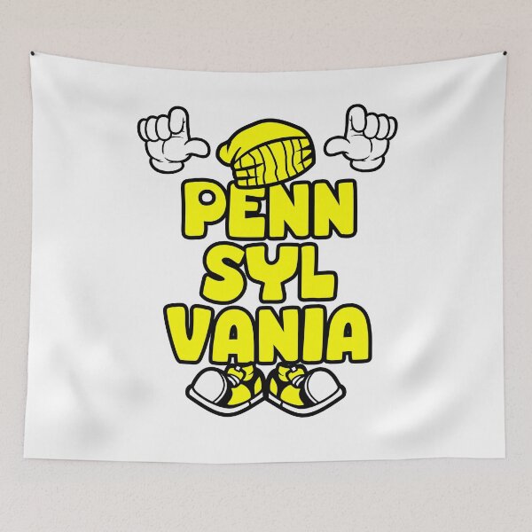 Item preview, PENNSYLVANIA Graffiti Retro Lettering designed and sold by NFTWords.