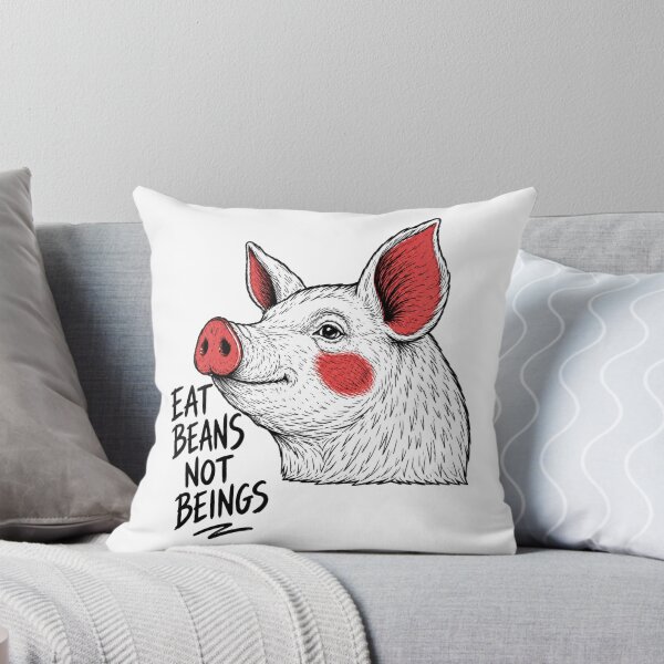 Item preview, Eat Beans Not Beings Vegan Pork Animal Welfare Animal Rights Veganism Plant Based Go Vegan designed and sold by Annika Shurafa.