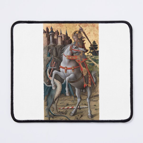 Item preview, Saint George Slaying the Dragon by Carlo Crivelli - Renaissance Medieval Artwork High Quality HD designed and sold by richard143.