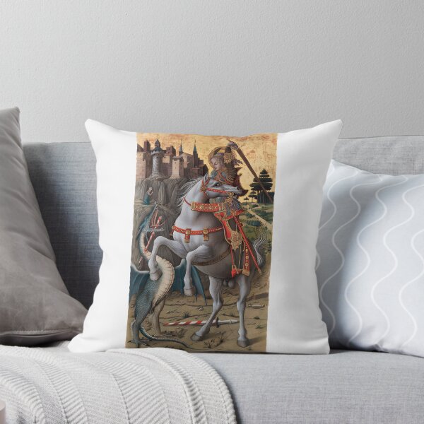 Item preview, Saint George Slaying the Dragon by Carlo Crivelli - Renaissance Medieval Artwork High Quality HD designed and sold by richard143.