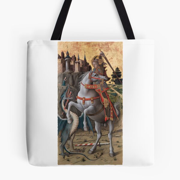 Item preview, Saint George Slaying the Dragon by Carlo Crivelli - Renaissance Medieval Artwork High Quality HD designed and sold by richard143.