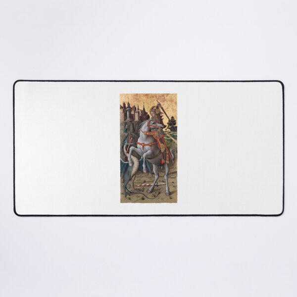 Item preview, Saint George Slaying the Dragon by Carlo Crivelli - Renaissance Medieval Artwork High Quality HD designed and sold by richard143.