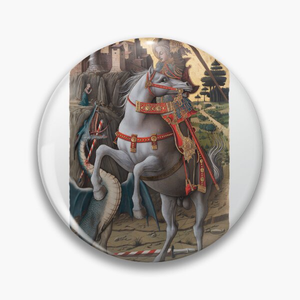 Item preview, Saint George Slaying the Dragon by Carlo Crivelli - Renaissance Medieval Artwork High Quality HD designed and sold by richard143.