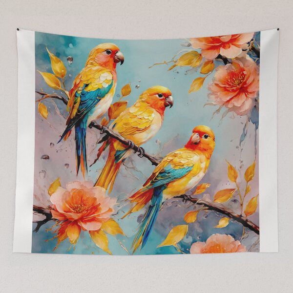 Item preview, Exotic Beautiful Birds - Crystal lovebirds #4 designed and sold by Helios Be. Lavsh.