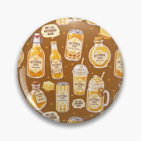Item preview, Cute ButterBeer Soda Seamless  designed and sold by KJackArtwork.