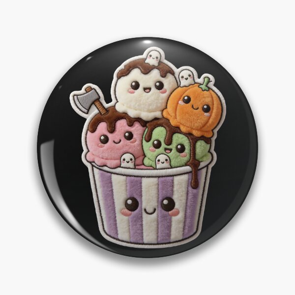 Item preview, Spooky Kawaii Ice Cream - Creepy Cute Pastel Goth Sundae Art designed and sold by thelexiverse.
