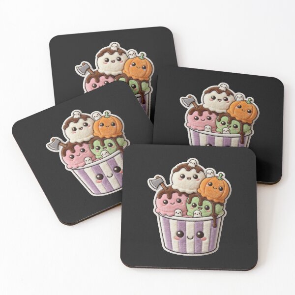 Item preview, Spooky Kawaii Ice Cream - Creepy Cute Pastel Goth Sundae Art designed and sold by thelexiverse.