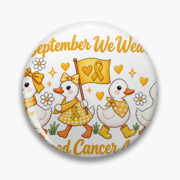Item preview, In September We Wear Gold Goose Childhood Cancer Awareness Design designed and sold by VGAfanatic.