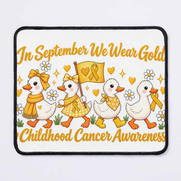 Item preview, In September We Wear Gold Goose Childhood Cancer Awareness Design designed and sold by VGAfanatic.