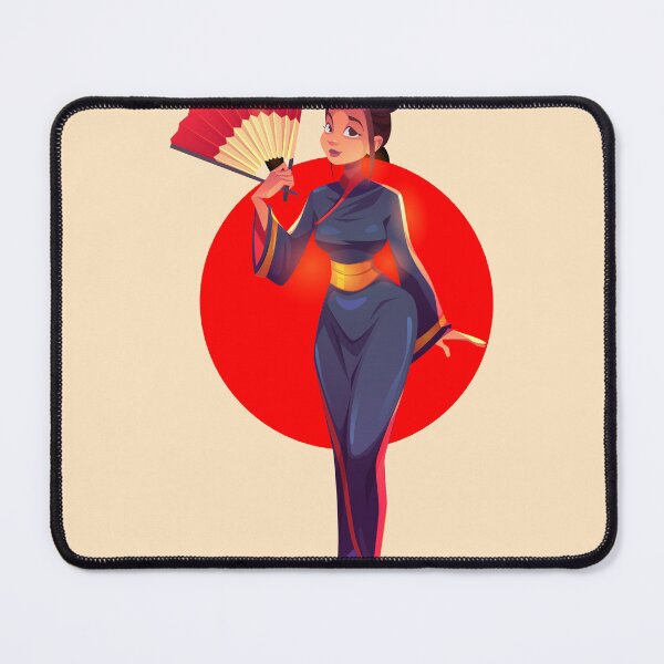 Item preview, Japanese Geisha Vector Character Art Cream Background designed and sold by PIXeez⭐️⭐️⭐️⭐️⭐️.