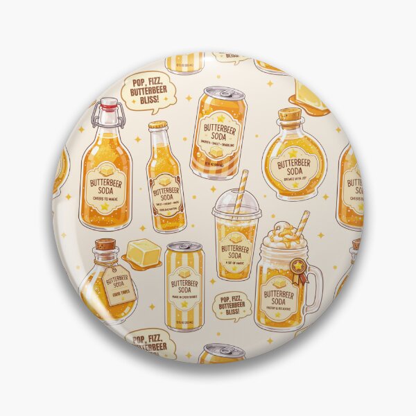Item preview, Cute ButterBeer Soda Seamless  designed and sold by KJackArtwork.
