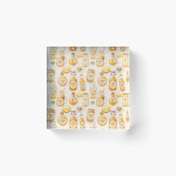 Artikelvorschau, Niedliches Butterbier-Soda-Nahtlos entworfen und verkauft von KJackArtwork.
