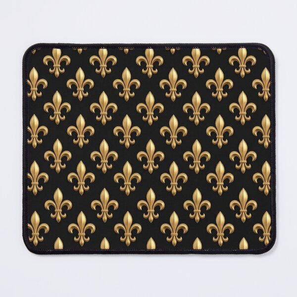 Item preview, Fleur De Lys Gold Black Seamless Pattern Luxury Royal Heraldic Design designed and sold by ProjectNoah.