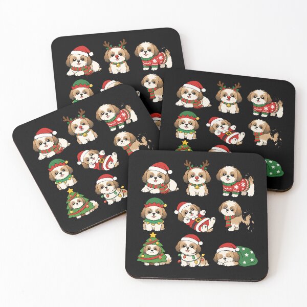 Item preview, Funny Shih Tzu Dog Christmas Holiday Xmas Mom Dad designed and sold by rafaeltto.
