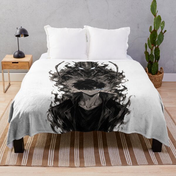 Item preview, Shadow Monarch Warrior – Dark Knight Ink Fantasy Anime Style designed and sold by Dyan4.