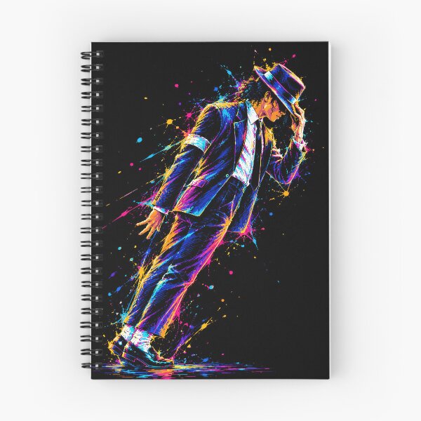 Item preview, Michael Jackson Smooth Criminal Anti-Gravity Lean - Neon Paint Splatter Art designed and sold by arfindo-indra.