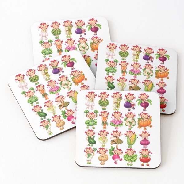 Item preview, I'm learning about vegetables with Namaloue, Kawaii Vegetable Collection designed and sold by cheznamaloue.